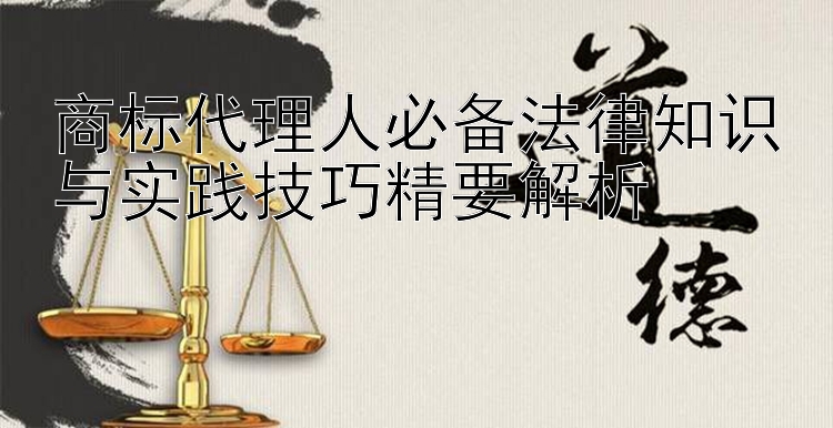 商标代理人必备法律知识与实践技巧精要解析